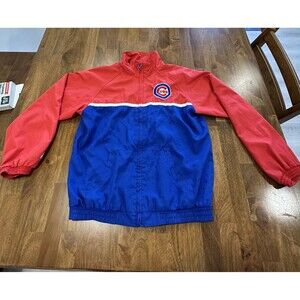 MLB Chicago Cubs Youth Medium 10/12 Windbreaker baseball Jacket, athleticleisue